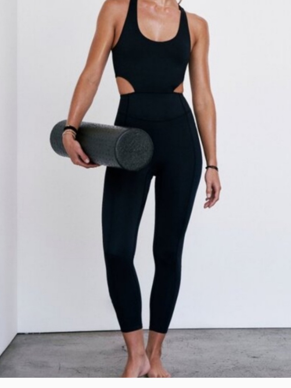 Free People Black High-Waist Active Leggings